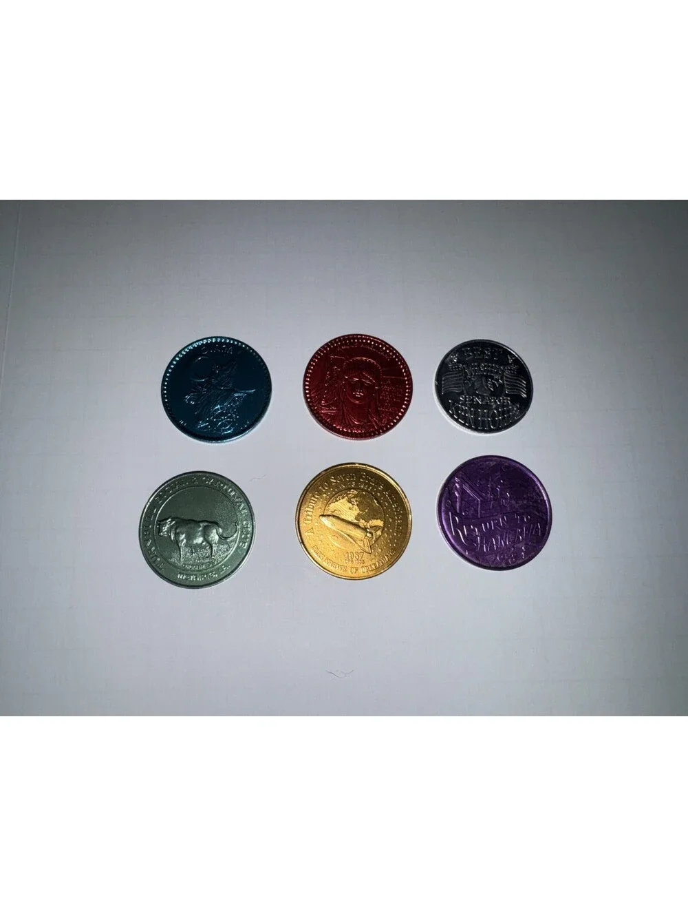 Lot of 6 Vintage 70s-80’s MARDI GRAS Doubloons Tokens Coins